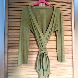 Bohemian folk wrap top